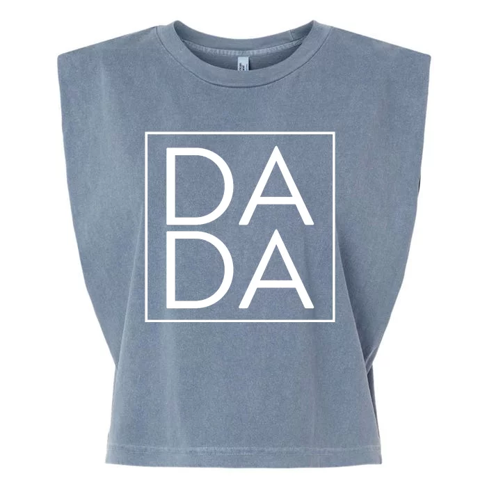 Dada Boxed Retro Fathers Day Garment-Dyed Women's Muscle Tee