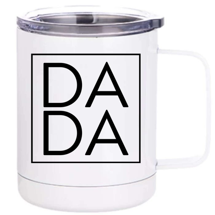 Dada Boxed Retro Fathers Day Front & Back 12oz Stainless Steel Tumbler Cup