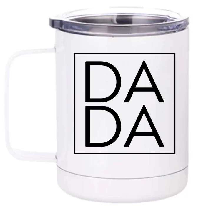 Dada Boxed Retro Fathers Day Front & Back 12oz Stainless Steel Tumbler Cup