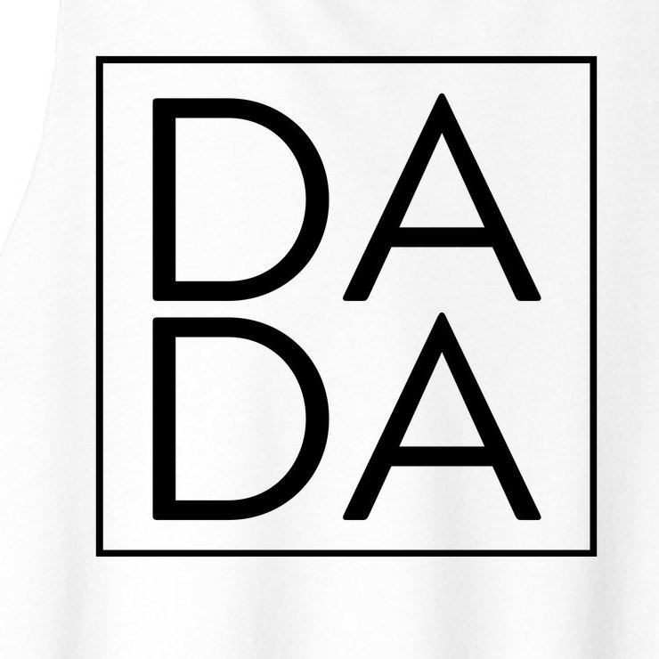 Dada Boxed Retro Fathers Day Women’s Racerback Cropped Tank