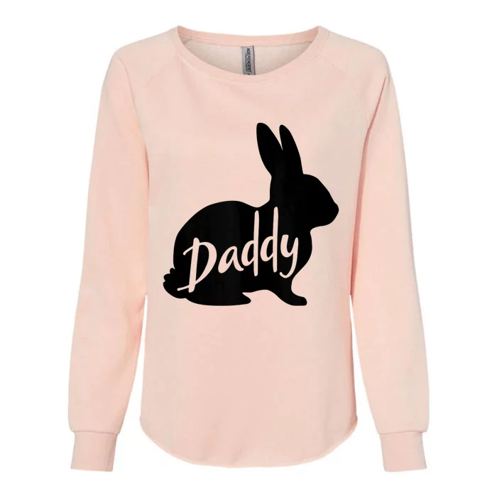 Daddy Bunny Rabbit Father Dad Easter Womens California Wash Sweatshirt