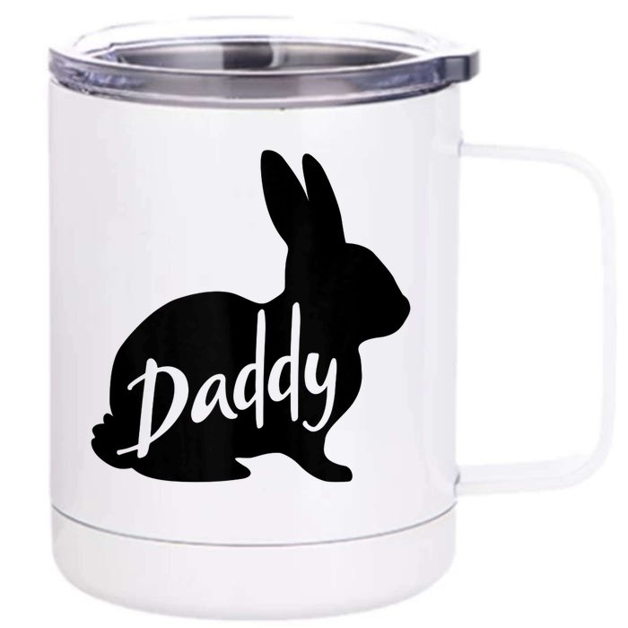 Daddy Bunny Rabbit Father Dad Easter Front & Back 12oz Stainless Steel Tumbler Cup