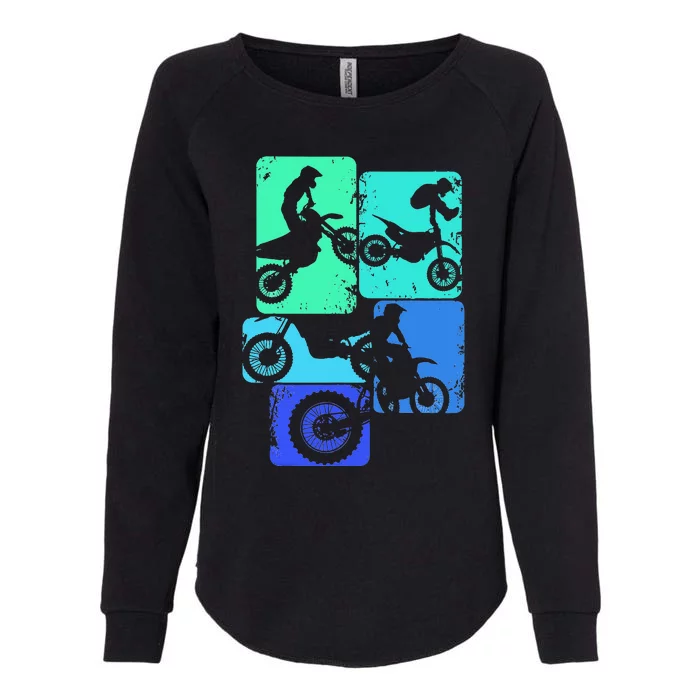 Dirt Bike Rider Motocross Enduro Dirt Biking Womens California Wash Sweatshirt