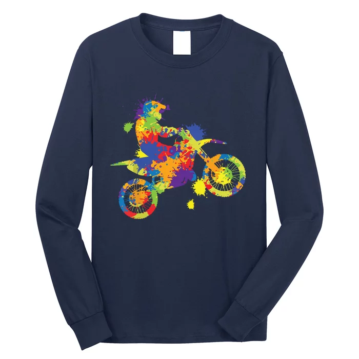 Dirt Bike Rider Motocross Dirt Biking Long Sleeve Shirt