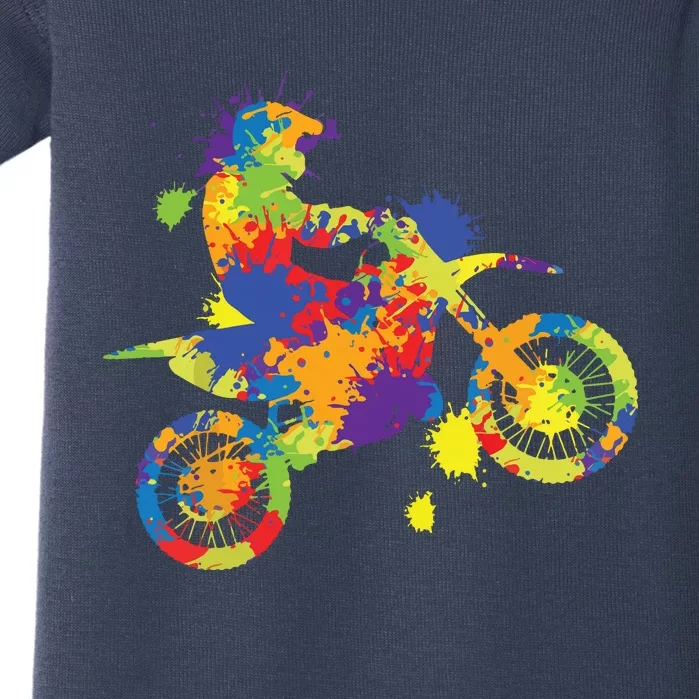 Dirt Bike Rider Motocross Dirt Biking Baby Bodysuit