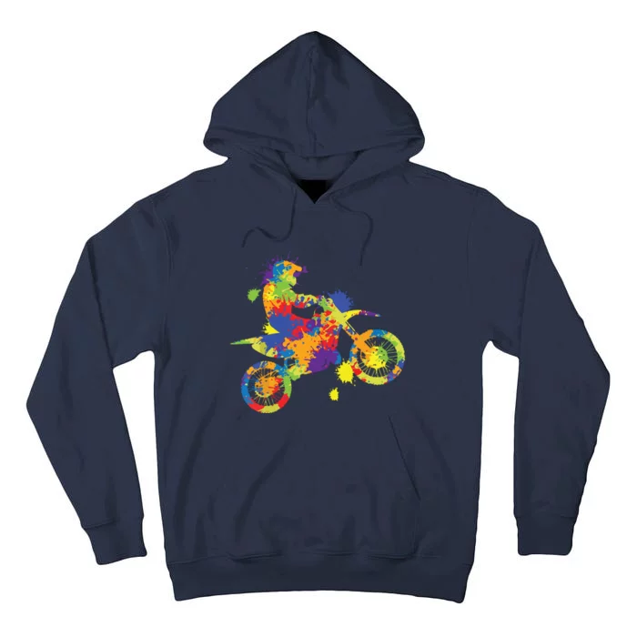 Dirt Bike Rider Motocross Dirt Biking Tall Hoodie