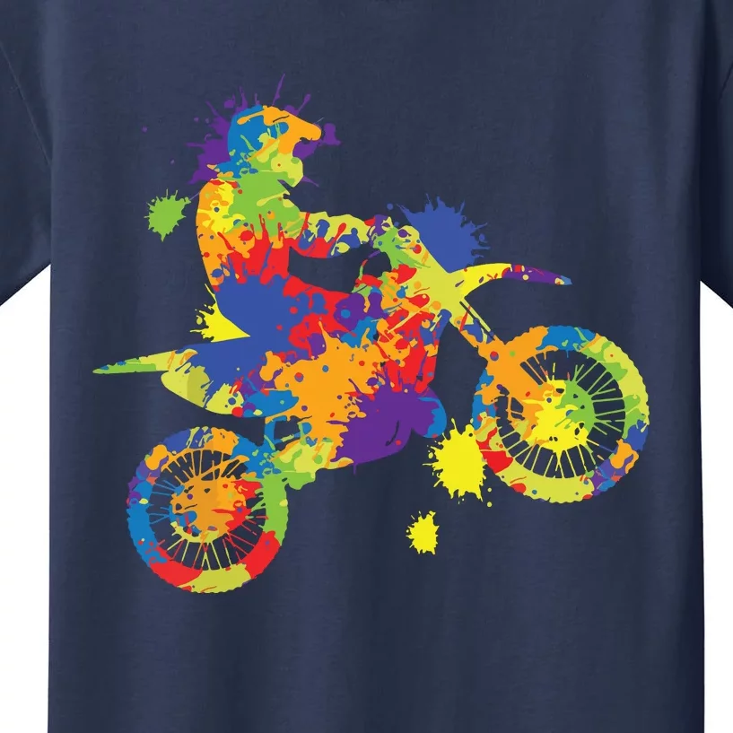 Dirt Bike Rider Motocross Dirt Biking Kids T-Shirt