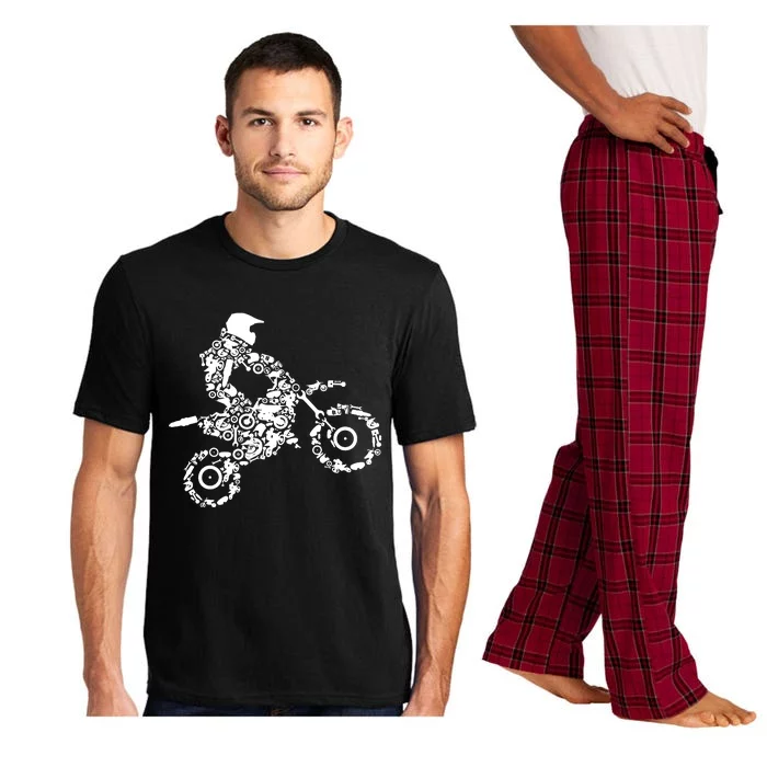 Dirt Bike Rider Motocross Dirt Biking Pajama Set