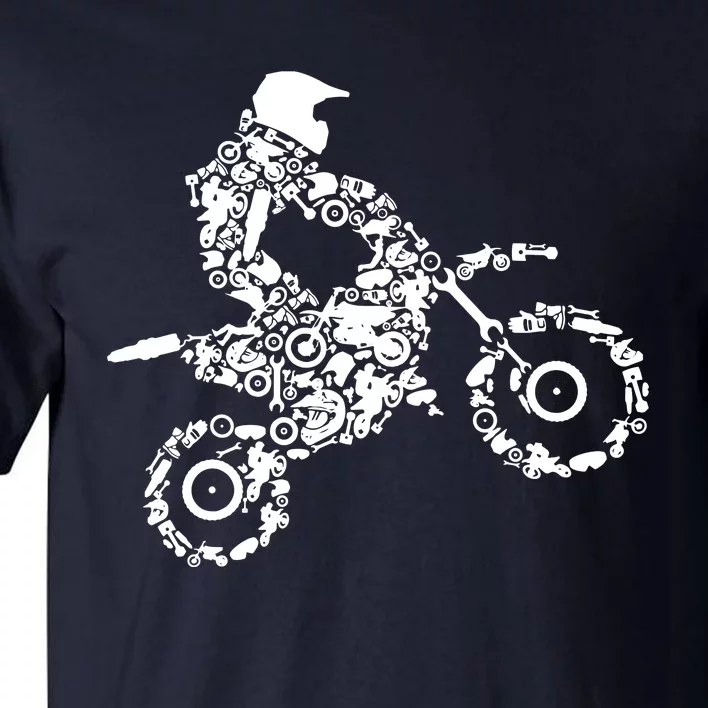 Dirt Bike Rider Motocross Dirt Biking Tall T-Shirt