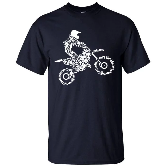 Dirt Bike Rider Motocross Dirt Biking Tall T-Shirt