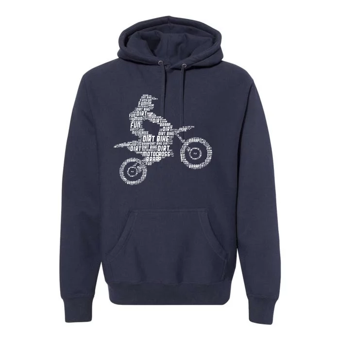 Dirt Bike Rider Motocross Dirt Biking Premium Hoodie