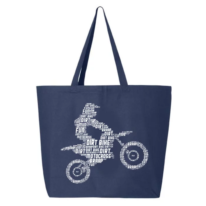 Dirt Bike Rider Motocross Dirt Biking 25L Jumbo Tote