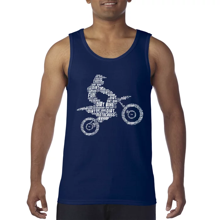 Dirt Bike Rider Motocross Dirt Biking Tank Top