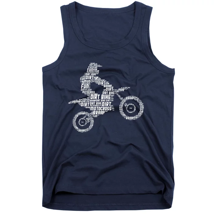 Dirt Bike Rider Motocross Dirt Biking Tank Top