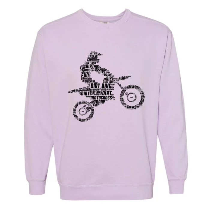 Dirt Bike Rider Motocross Dirt Biking Garment-Dyed Sweatshirt