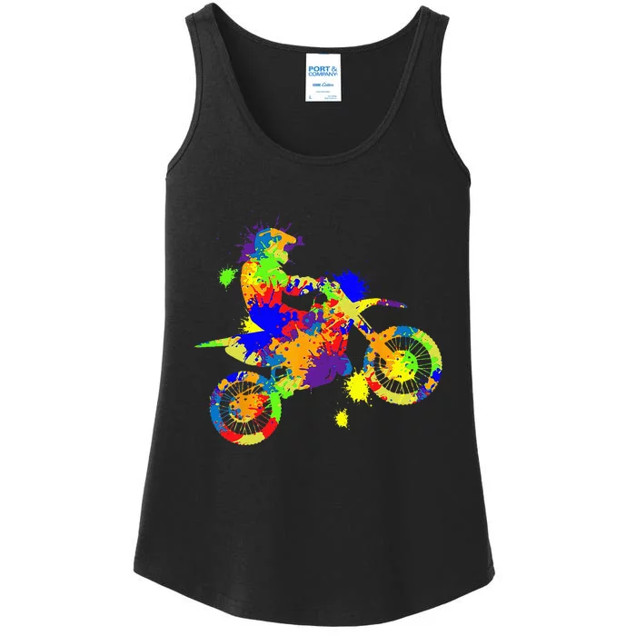 Dirt Bike Rider Motocross Enduro Dirt Biking Ladies Essential Tank