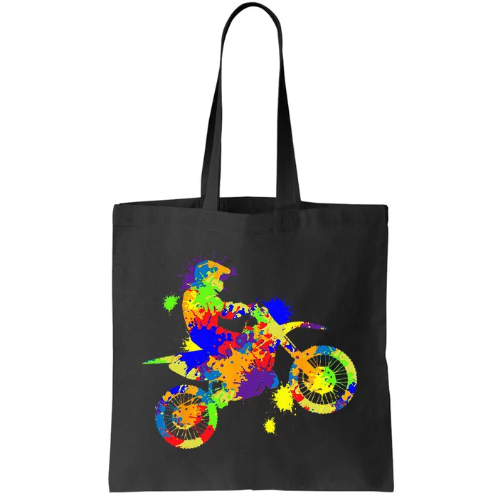 Dirt Bike Rider Motocross Enduro Dirt Biking Tote Bag