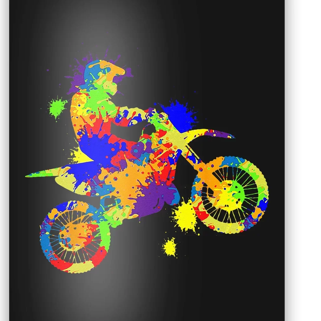 Dirt Bike Rider Motocross Enduro Dirt Biking Poster