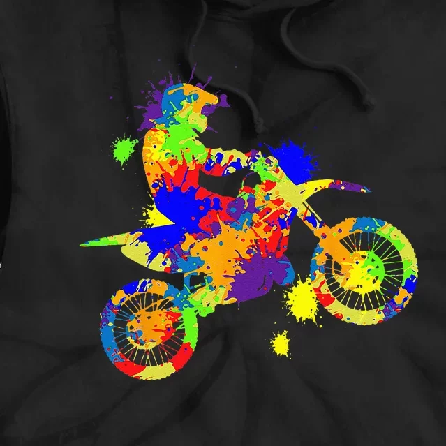 Dirt Bike Rider Motocross Enduro Dirt Biking Tie Dye Hoodie