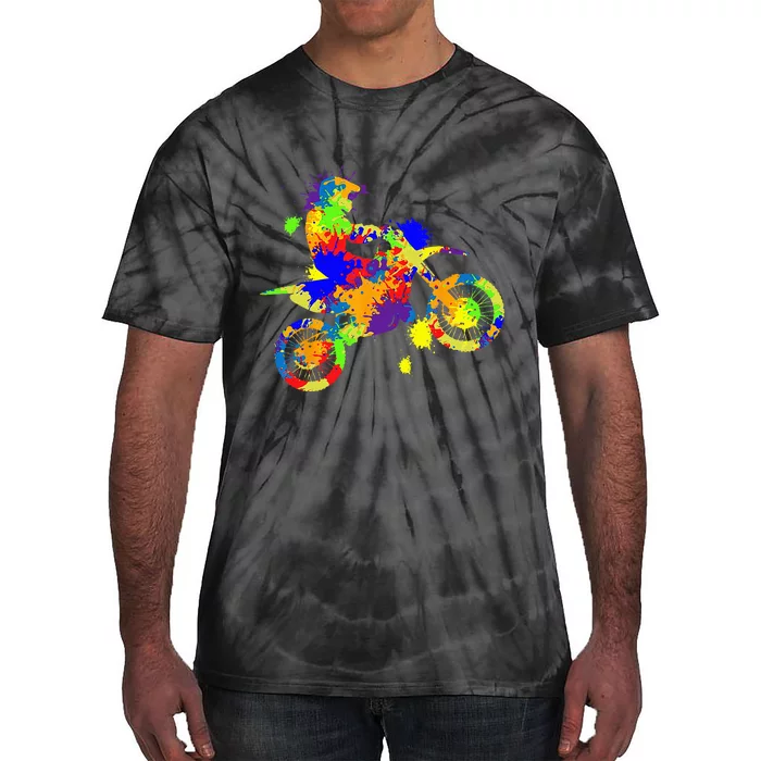 Dirt Bike Rider Motocross Enduro Dirt Biking Tie-Dye T-Shirt