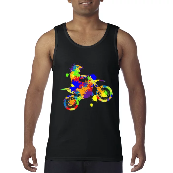 Dirt Bike Rider Motocross Enduro Dirt Biking Tank Top