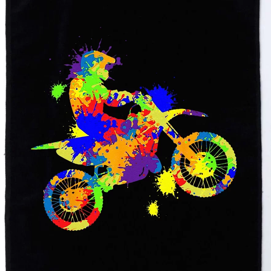 Dirt Bike Rider Motocross Enduro Dirt Biking Platinum Collection Golf Towel