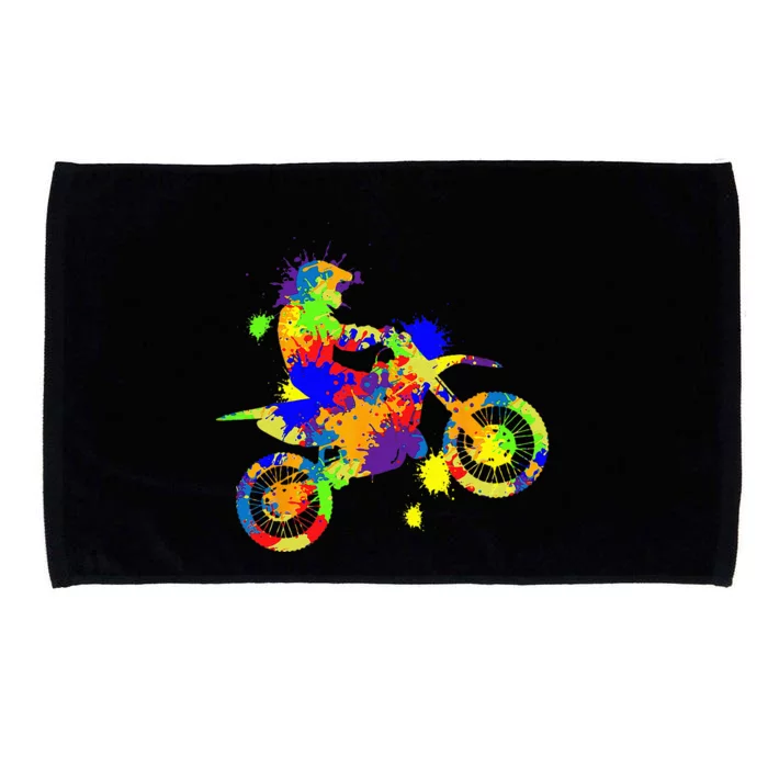 Dirt Bike Rider Motocross Enduro Dirt Biking Microfiber Hand Towel