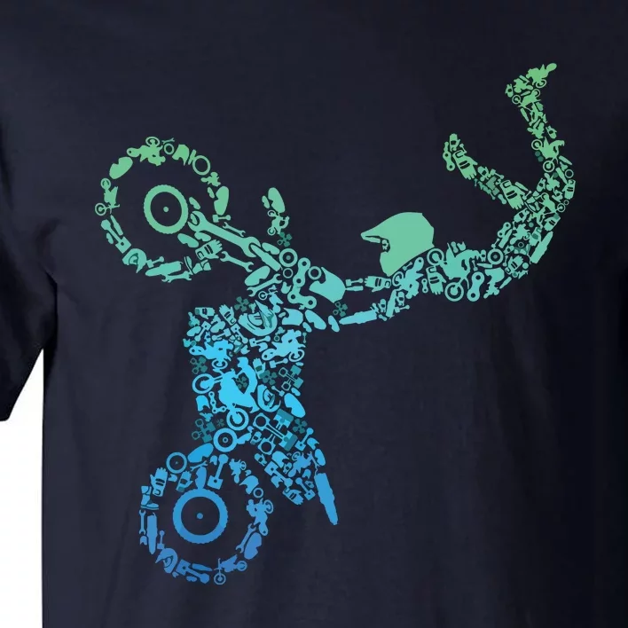 Dirt Bike Rider Motocross Dirt Biking Tall T-Shirt