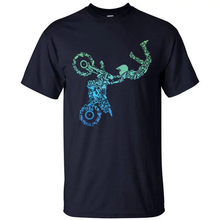 Dirt Bike Rider Motocross Dirt Biking Tall T-Shirt