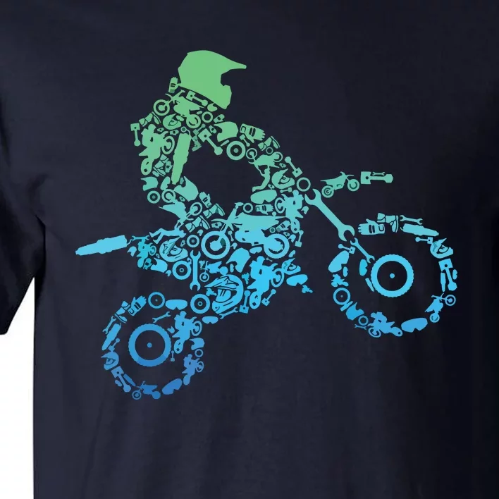 Dirt Bike Rider Motocross Dirt Biking Gift Tall T-Shirt