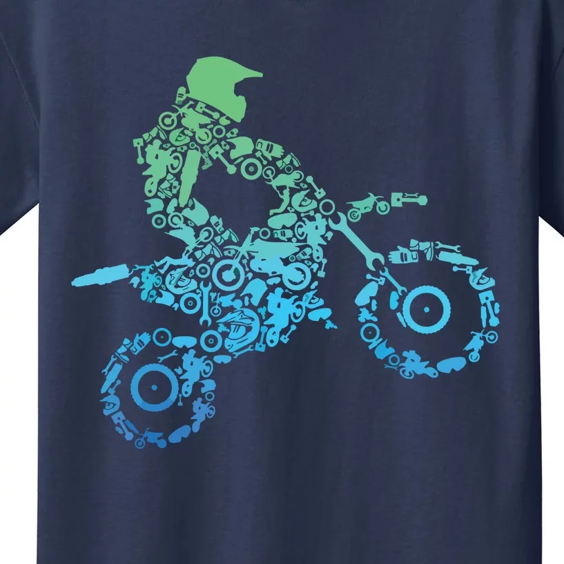 Dirt Bike Rider Motocross Dirt Biking Gift Kids T-Shirt