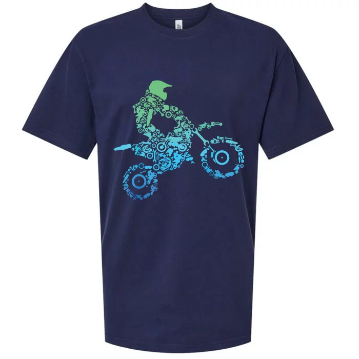 Dirt Bike Rider Motocross Dirt Biking Gift Sueded Cloud Jersey T-Shirt