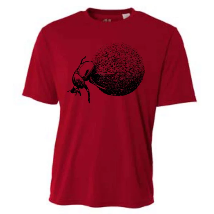 Dung Beetle Rolling Dung Ball African Wildlife Cooling Performance Crew T-Shirt