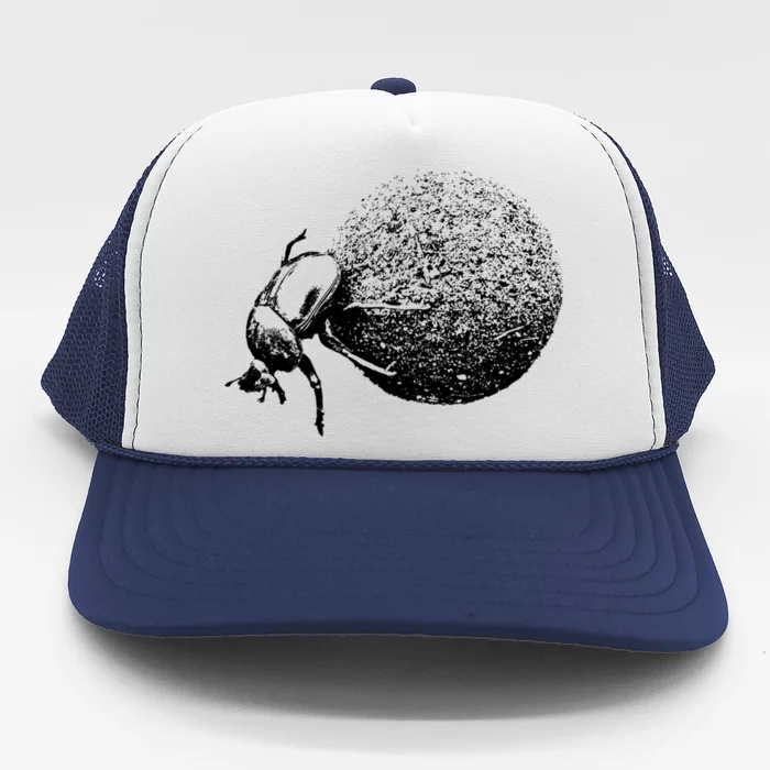 Dung Beetle Rolling Dung Ball African Wildlife Trucker Hat