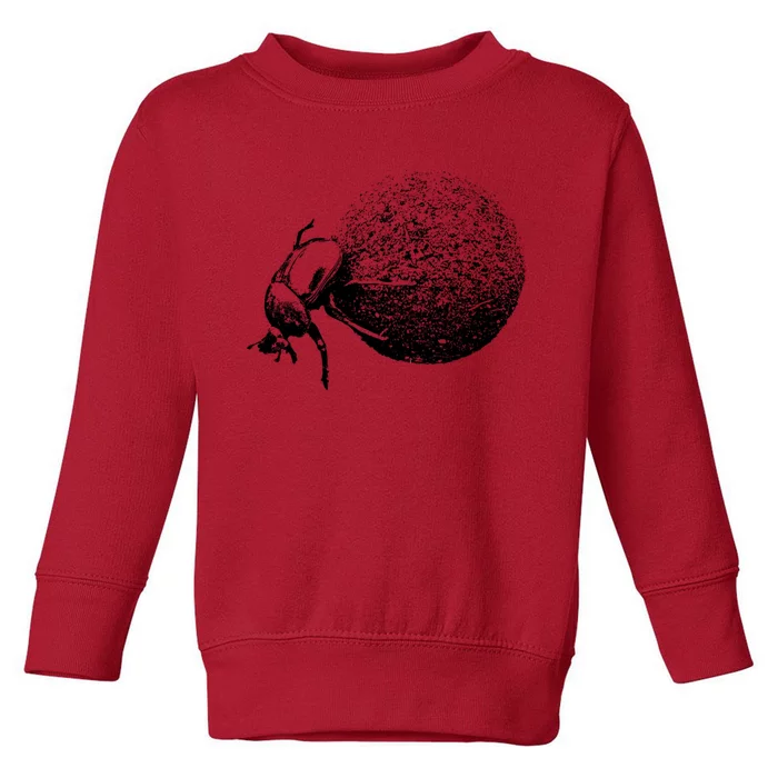 Dung Beetle Rolling Dung Ball African Wildlife Toddler Sweatshirt