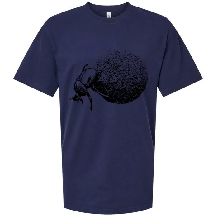 Dung Beetle Rolling Dung Ball African Wildlife Sueded Cloud Jersey T-Shirt