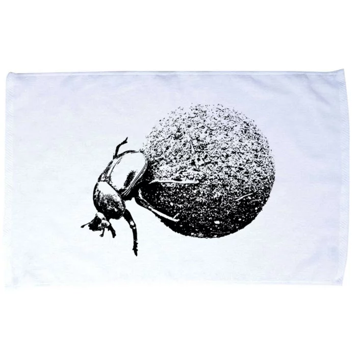 Dung Beetle Rolling Dung Ball African Wildlife Microfiber Hand Towel