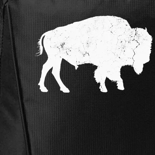 Distressed Buffalo Retro Bison Animal Lover City Backpack