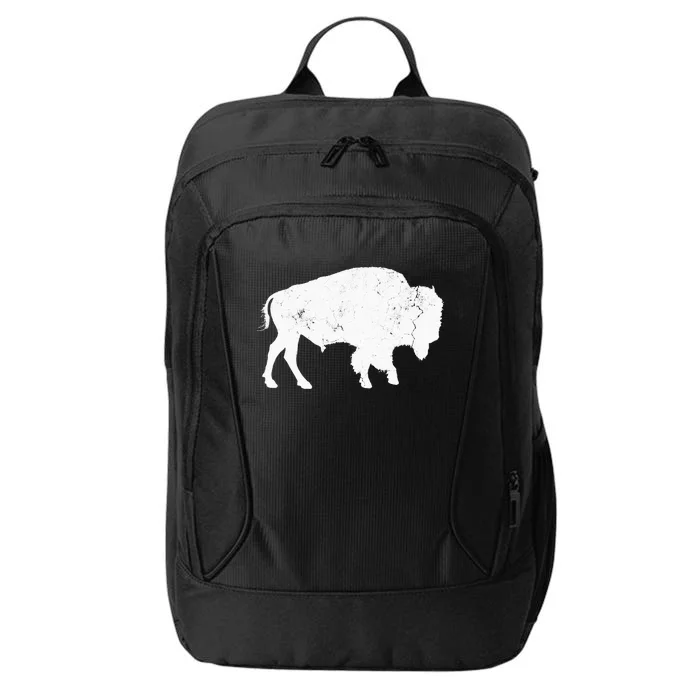 Distressed Buffalo Retro Bison Animal Lover City Backpack