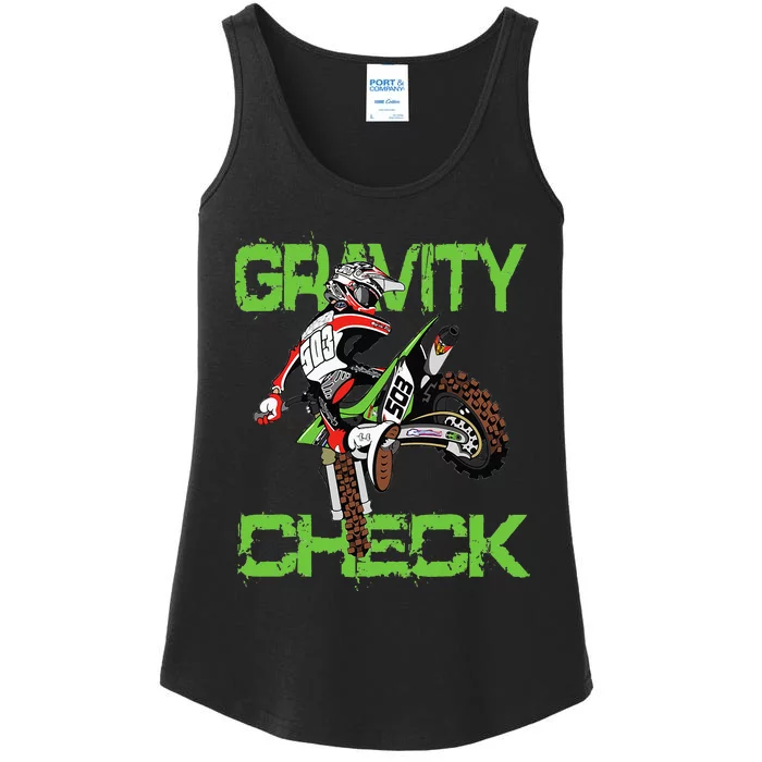 Dirt Bike Rider Motocross Ladies Essential Tank