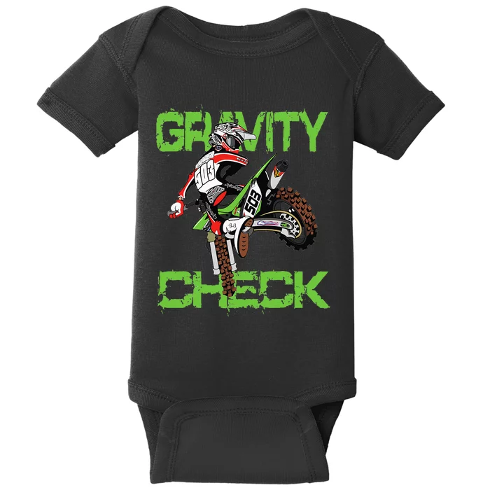 Dirt Bike Rider Motocross Baby Bodysuit