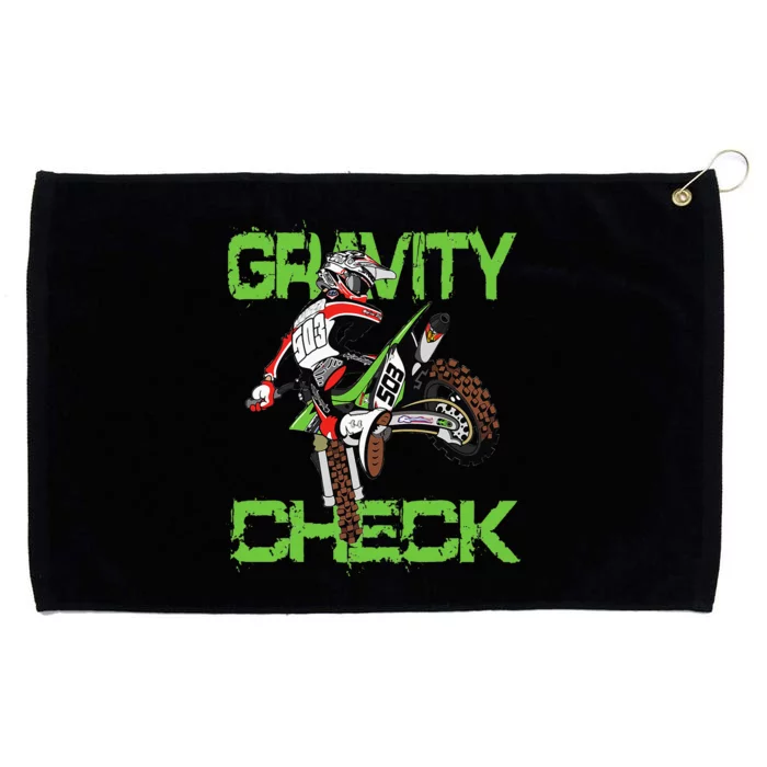 Dirt Bike Rider Motocross Grommeted Golf Towel