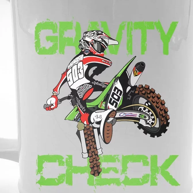 Dirt Bike Rider Motocross Front & Back Beer Stein