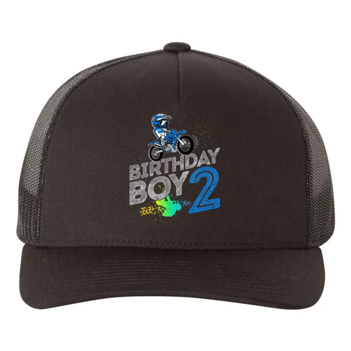 Dirt Bike Rider 2 Years Old Motocross 2nd Birthday Boy Yupoong Adult 5-Panel Trucker Hat