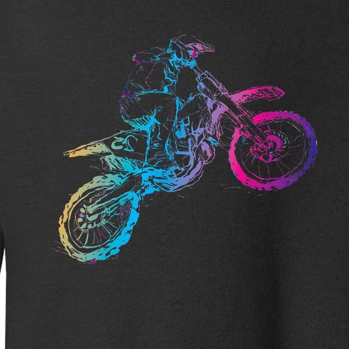 Dirt Bike Riding Motocross Lover Motorcycle Rider Toddler Sweatshirt