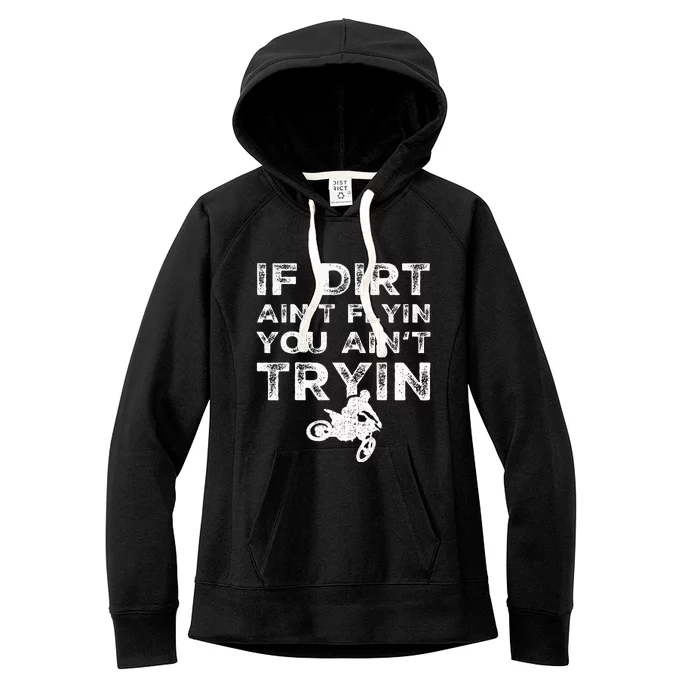 Dirt Bike Riding Mx Motocross Rider Supercross Women's Fleece Hoodie