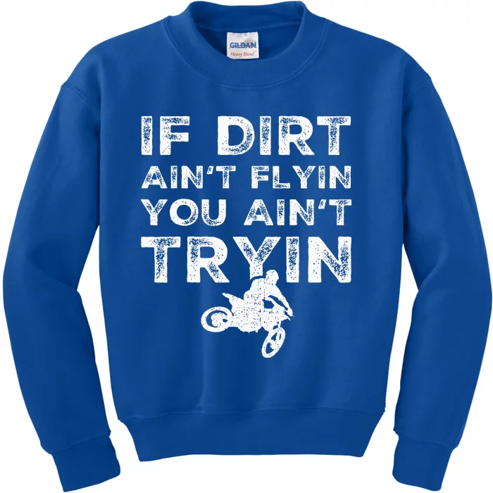 Dirt Bike Riding Mx Motocross Rider Supercross Kids Sweatshirt