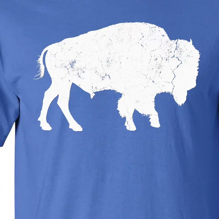 Distressed Buffalo Retro Bison Animal Lover Tall T-Shirt