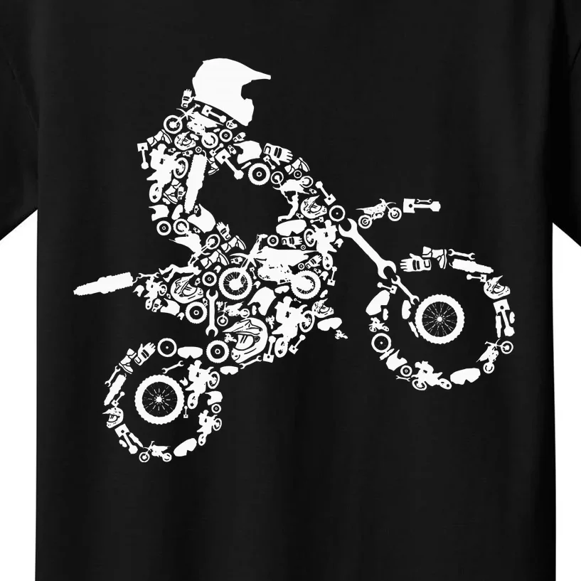 Dirt Bike Rider Motocross Enduro Dirt Biking Gift Kids T-Shirt