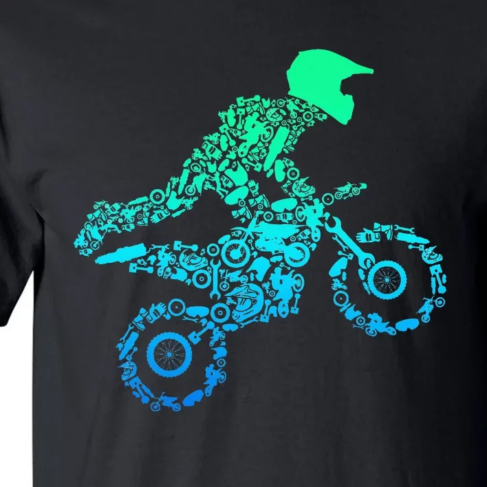 Dirt Bike Rider Motocross Enduro Dirt Biking Gifts Tall T-Shirt